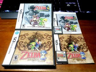 The Legend Of Zelda Phantom Hourglass,  Spirit Tracks Nintendo Ds Complete Rare