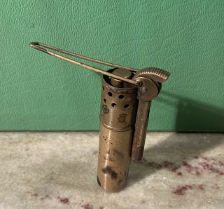 Rare Vintage Imco 2200 Brass Trench Lighter - Made In Austria -
