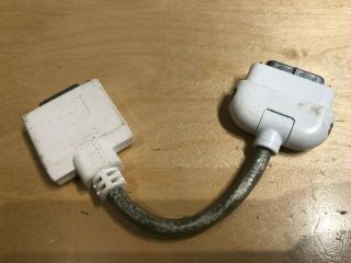 Apple Adc Male To Dvi Female Monitor Adapter Cable Molex White Rare