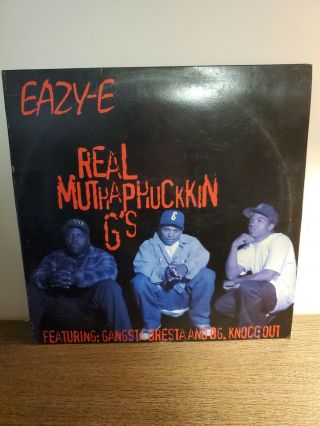 Eazy - E Real Muthaphuckkin G’s - Single - 1993 Ruthless Records Rare N.  W.  A.