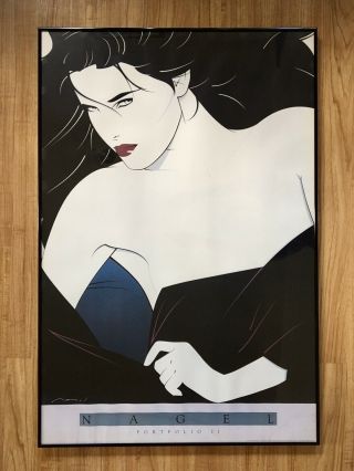 Framed Patrick Nagel Portfolio Ii 24” X 36” Poster Rare 1993 Dumas Print