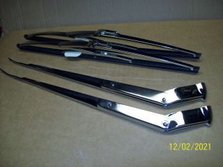 1959 Mercury Rare I Year Only Old Stock Trico Wiper Arms & Nos Trico Blades
