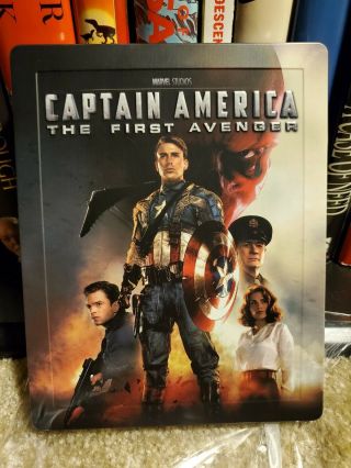Captain America The First Avenger Steelbook Blu - Ray | Marvel Mcu Oop Rare