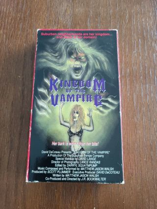 Kingdom Of The Vampire Vhs Cinema Home Video Sov Cult Rare Red Tape Video Outlaw