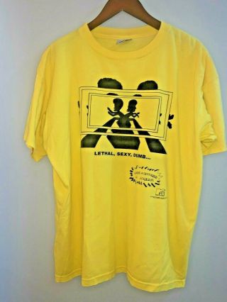 Beavis And Butthead Stanley Desantis Vintage 1996 T - Shirt Xl Yellow Mtv 90s Rare
