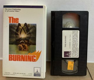 Rare The Burning Vhs Tape Thorn Emi Clamshell Vintage Retro Horror Thriller 1981