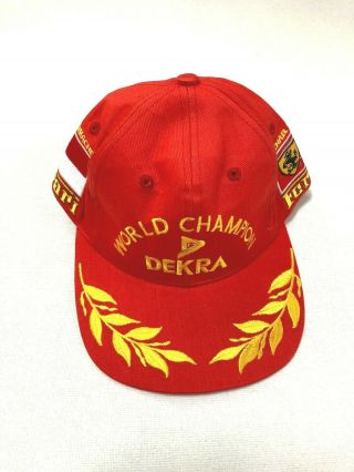Never Released Michael Schumacher Ferrari F1 1997 Dekra World Champion Cap Rare