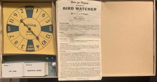 The Game of Bird Watcher Vintage Parker Brothers Boardgame 1958 RARE 3