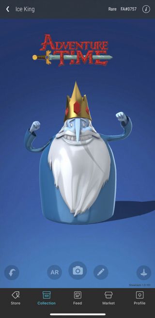 Veve Nft Ice King Adventure Time Series 1 Cartoon Network (rare)