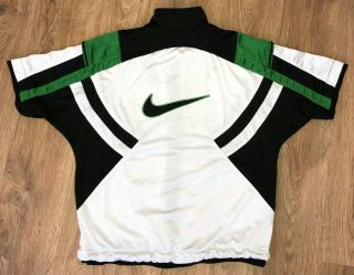 Nike Big Logo Rare Vintage 90s Basketball Track Tracksuit Shirt Jersey Size L