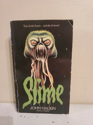 Slime By John Halkin 1984 Trade Paperback Rare Vintage Horror