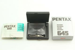 Rare [N.  MINT] Pentax 645 Focussing Screen AS - 80 w/ AB - 82 Case From JAPAN 189 2