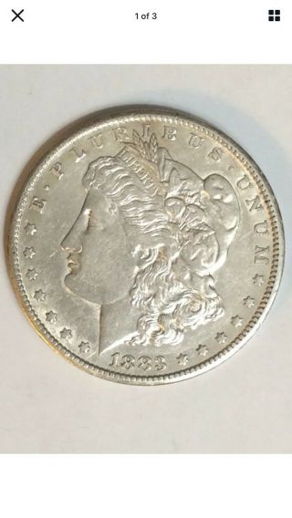 1883 Cc Morgan Silver Dollar Rare Date.  1.  2 Million Minted