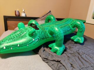 Intex The Wet Set Inflatable Gator Ride On Rare U Leg Version 1999