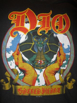 Vintage Dio Concert Shirt 1985 Size Md Ronnie James Dio True Vintage Rare