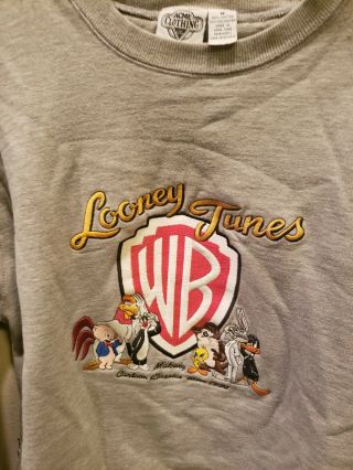 Vintage 90s Warner Bros Looney Tunes Crewneck Sweatshirt Golf Acme Rare Medium