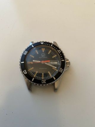 Rare Vintage Aquadive Quartz Nw118 Antichoc 10909 Swiss Made Divers Watch