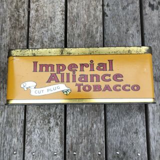 Rare Australian / NZ BIG 5lb Dark Imperial Alliance Cigarette Tobacco Tin 3