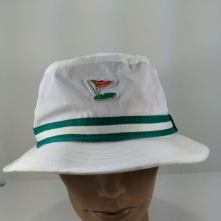 Los Angeles Country Club Lacc American Needle 1918 Golf Bucket Hat L White - Rare