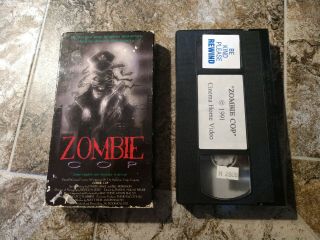 Zombie Cop Vhs Cinema Home Video Sov Horror Tempe Rare 1991