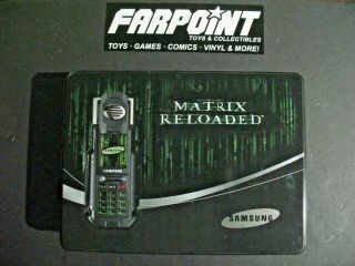 Rare Samsung Matrix Reloaded Prop Phone Metal Tin Empty Box Case Only