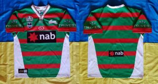 ● Rare South Sydney Rabbitohs Nrl Centenary Rugby Jersey Isc Size Men Adult Xl ●