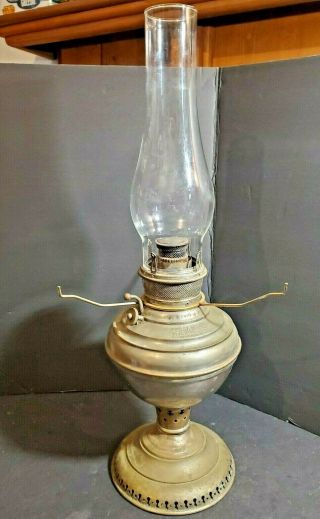 Rare Antique The Juno 2 Lamp Oil Lamp C.  1890 