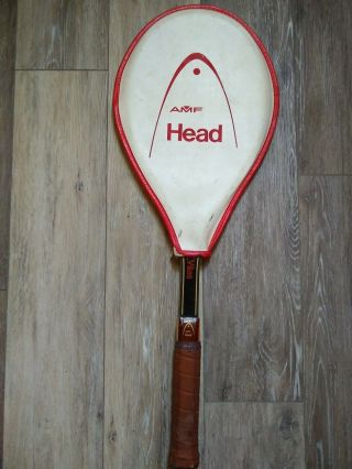 Vintage Rare 70s Amf Head Vilas Wood Tennis Racquet Racket W Cover