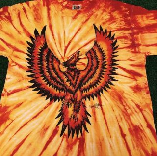 Vtg 90s Falcon Bird Tye Die Grateful Dead Rare Vintage 1996 Shirt Mens Size M