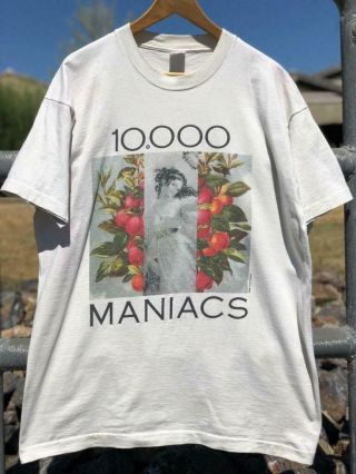 Rare Vtg 90s 10000 Maniacs 1995 Time In Eden Band Tour Single Stitch T Shirt Xl