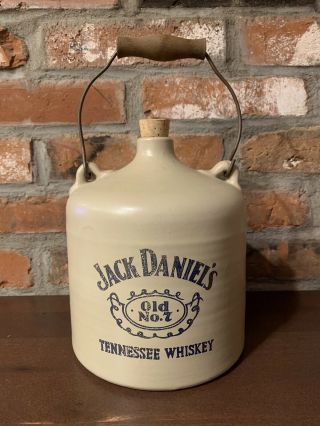 Vintage Jack Daniels Stoneware Crock Jug,  7 1/2 " X 6 1/4 " Rare