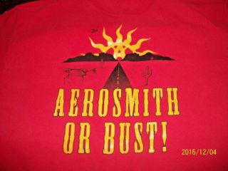 Rare Aerosmith Sz L Aerosmith Or Bust Shirt Plus More Live