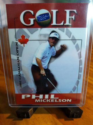 Rare Phil Mickelson 2002 Canadian Open Collectors Edition Card /25