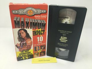 Maximum Impact 97 1997 In Your House Vhs Coliseum Video (rare Oop Wf 174) Wwf