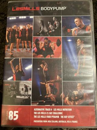 Les Mills Body Pump Release 85 Dvd Cd Notes Booklet Rare Find And Complete