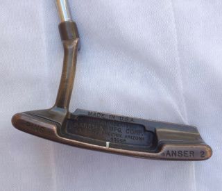 Ping Anser 2 Beryllium Copper Putter With Heel Toe Balanced Steel Shaft 36 " Rare