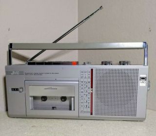 Vintage Jvc Rc - S10jw Fm/am/sw 3 Band Radio Cassette Recorder,  Rare,