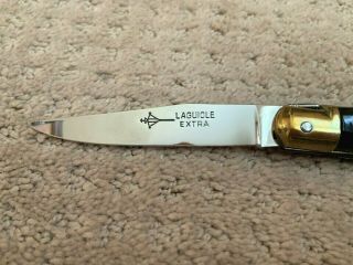 Vintage Stiletto Laguiole Extra By G David Folding Pocket Knife Rare