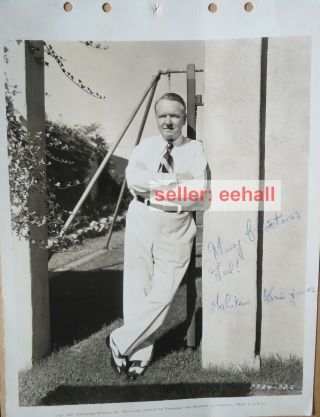 Rare W.  C.  Fields Signature Autograph As Mahatma Kane Jeeves Actor Celebrity