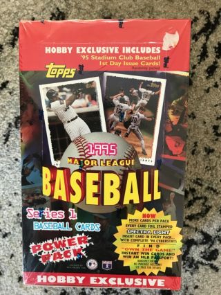 1995 Topps Baseball Hobby Box Series 1 Factory Rare Find