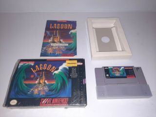 Lagoon (snes) Nintendo Cib Complete Box Kemco Seika 1991 Saves Rare