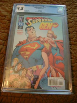 Dc Superman Gen 13 1 Cover By J.  Scott Campbell Cgc 9.  8 - Sexy - Rare - Htf