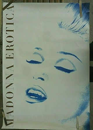 Very Rare Madonna Erotica 1992 Vintage Music Store Promo Poster
