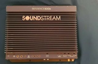Soundstream Reference 500s 2 Channel Rare Old School Made In U.  S.  A.  Amplifier