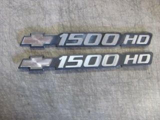 Chevrolet Silverado Tahoe Suburban 1500hd Emblem Badges Decals Authentic Rare