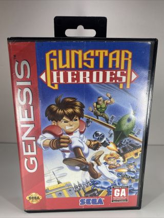 Gunstar Heroes (sega Genesis,  1993) Cib Rare