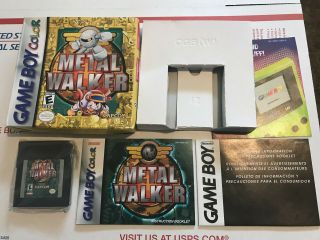 Metal Walker Nintendo Game Boy Color Gbc Authentic Cib Complete Rare Gameboy
