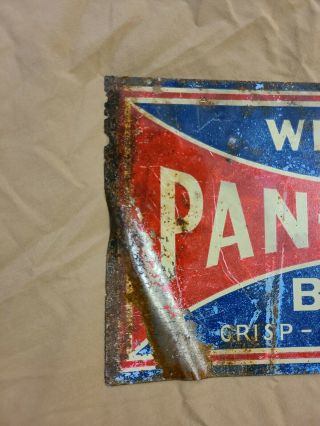 Rare Vintage 1920 ' S Pan Dandy Bread Flange Sign General Store 2