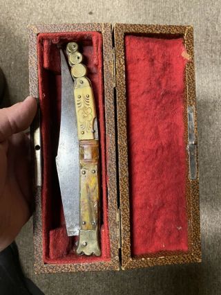 Antique Toledo Spanish Navaja Folding Knife Bakelite Rare