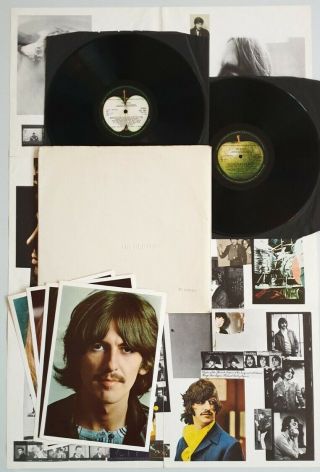 " The Beatles " White Album Rare 1968 Orig Toploader Stereo 1st Uk 2 Lp Complete